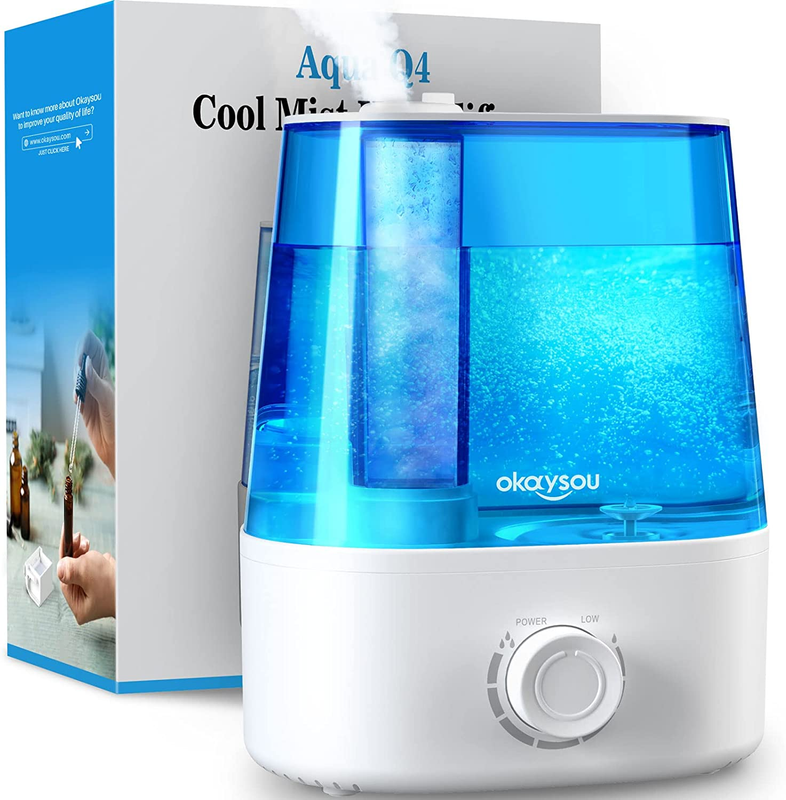 S For Bedroom Large Room, 2.2l Humidifier W/essential Oil Diffuser For