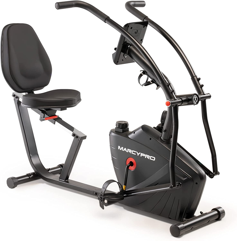 Dual Action Cross Training Recumbent Exercise Bike with Arm 