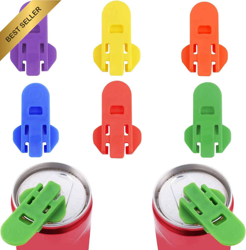 Manual Easy Can Opener [6 Pack], Colored Soda Beer Can Opener Beverage Can Cover