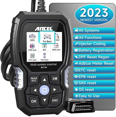 ANCEL BZ700 For Mercedes Benz OBD2 Scanner All System Diagnostic Car Code Reader