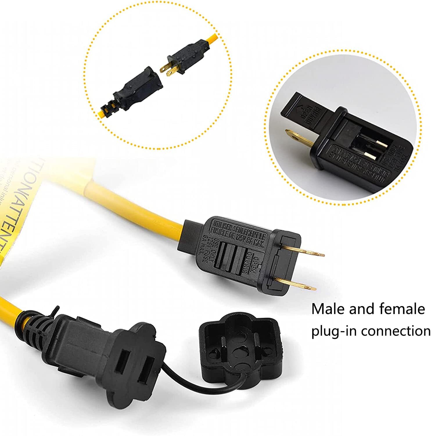 LED Construction String Light Industrial Grade Super Bright Temporary Work Light