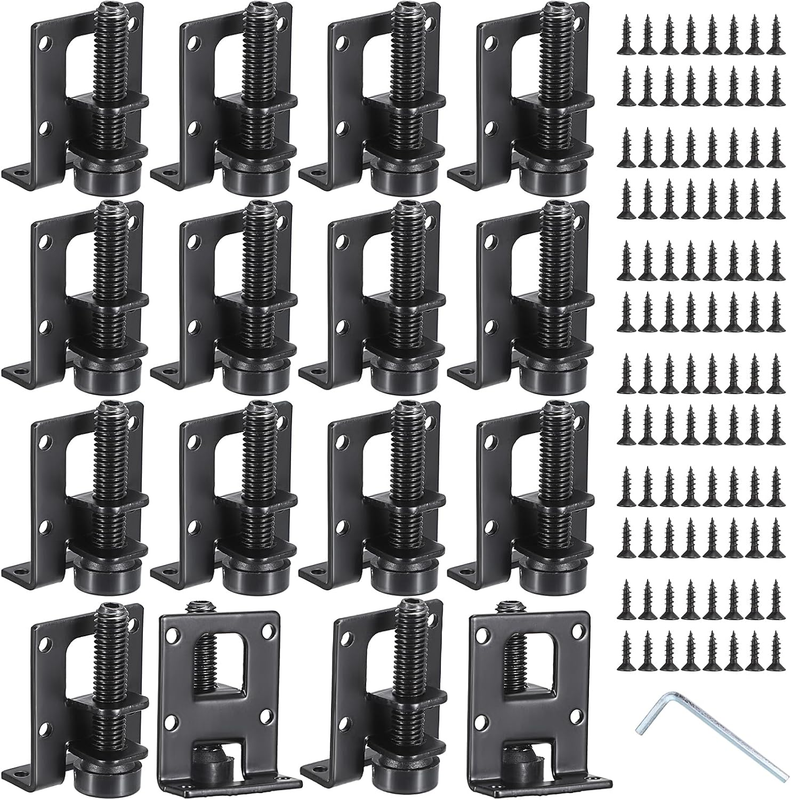 Leveling Feet L Shaped for Workbench Cabinet Table Wardrobe Bed Bookcase 16PCS
