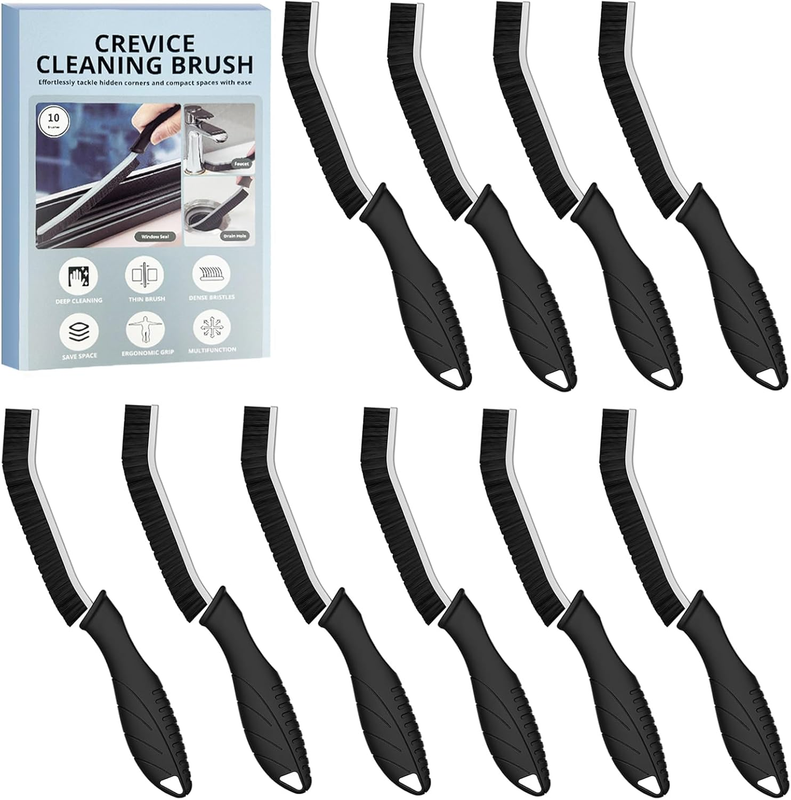 10Pcs Hard Bristle Crevice Cleaning Brush - Multifunctional Gap Cleaning Supplie
