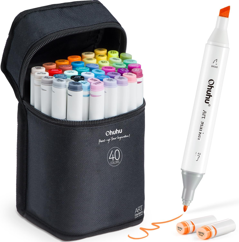 - Double Tipped Art Marker Set For Artists Adults Coloring I