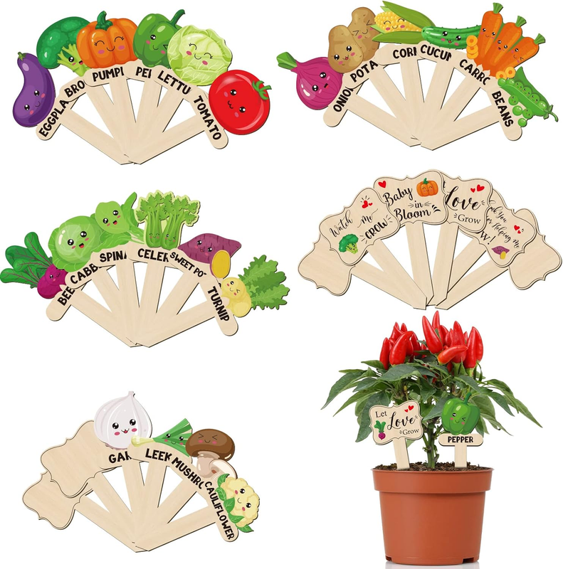 Garden Potted Plants Labels For Vegetable Fl