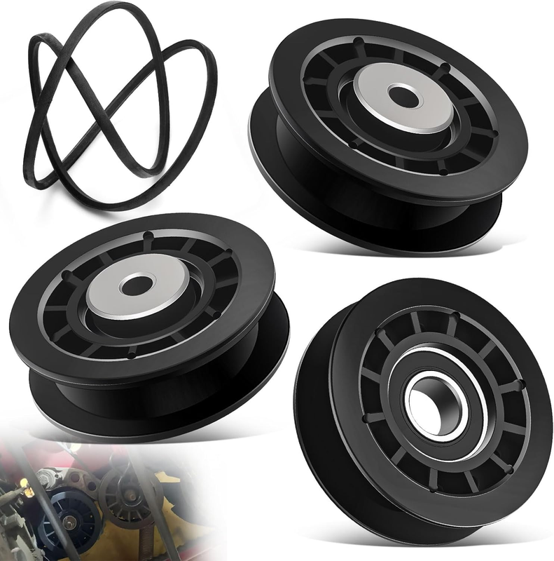 2X 587973001,1X 587969201 Pulleys & 1X 580364609 Belt & Pulleys Kit Compatible w