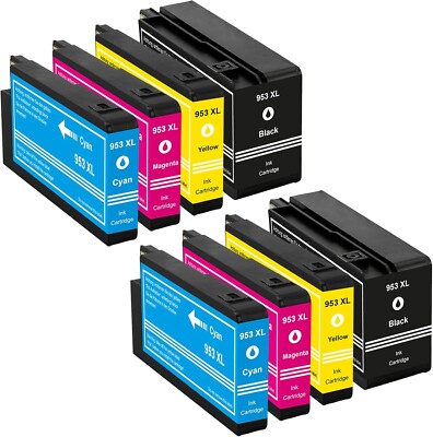 Titoexpress 8 Cartucce rigenerate d'inchiostro PER HP 953 X L