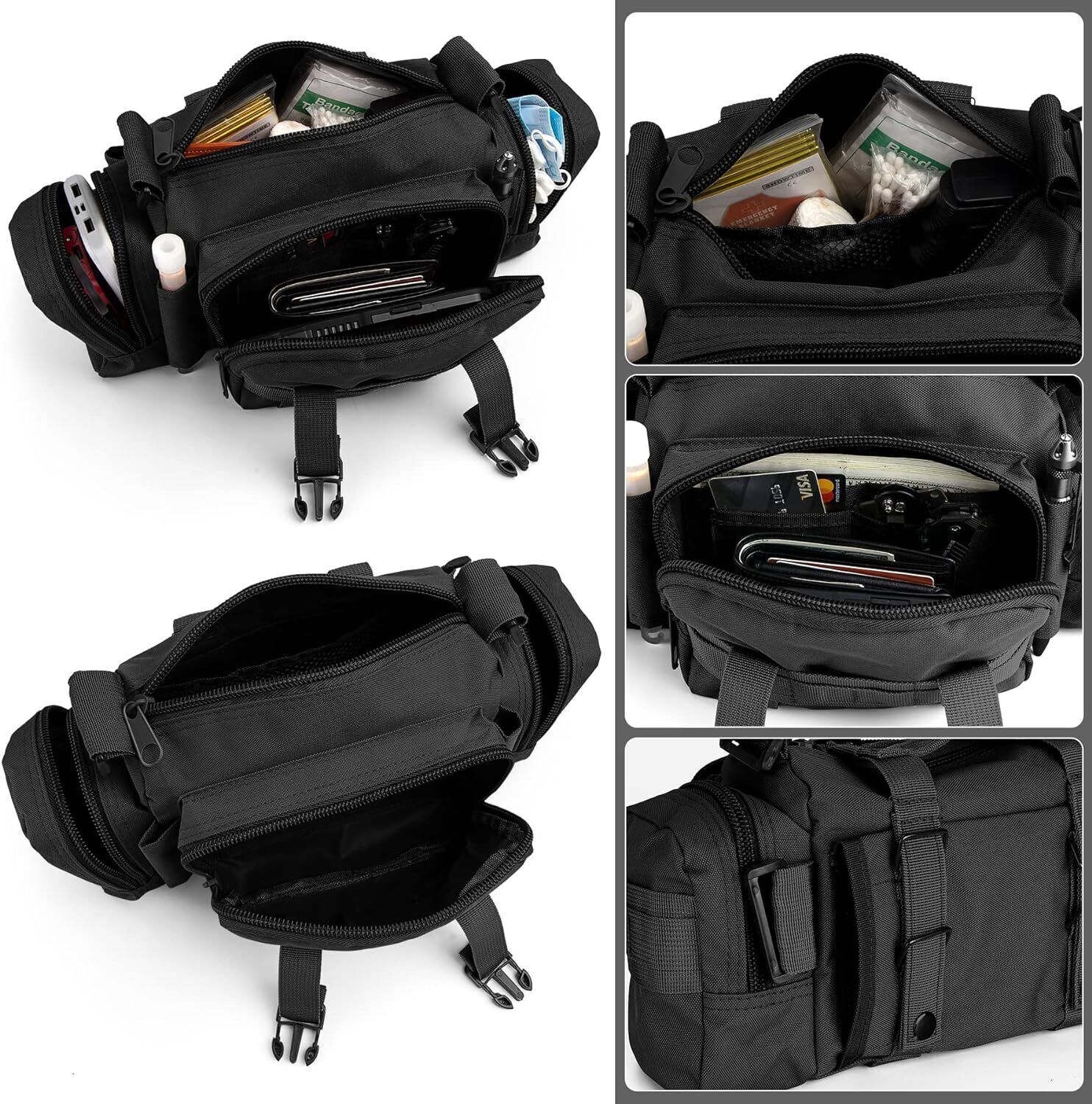 Waterproof Bicycle Handlebar Bag Bike Saddle Bag Frame Rear Front Accessories