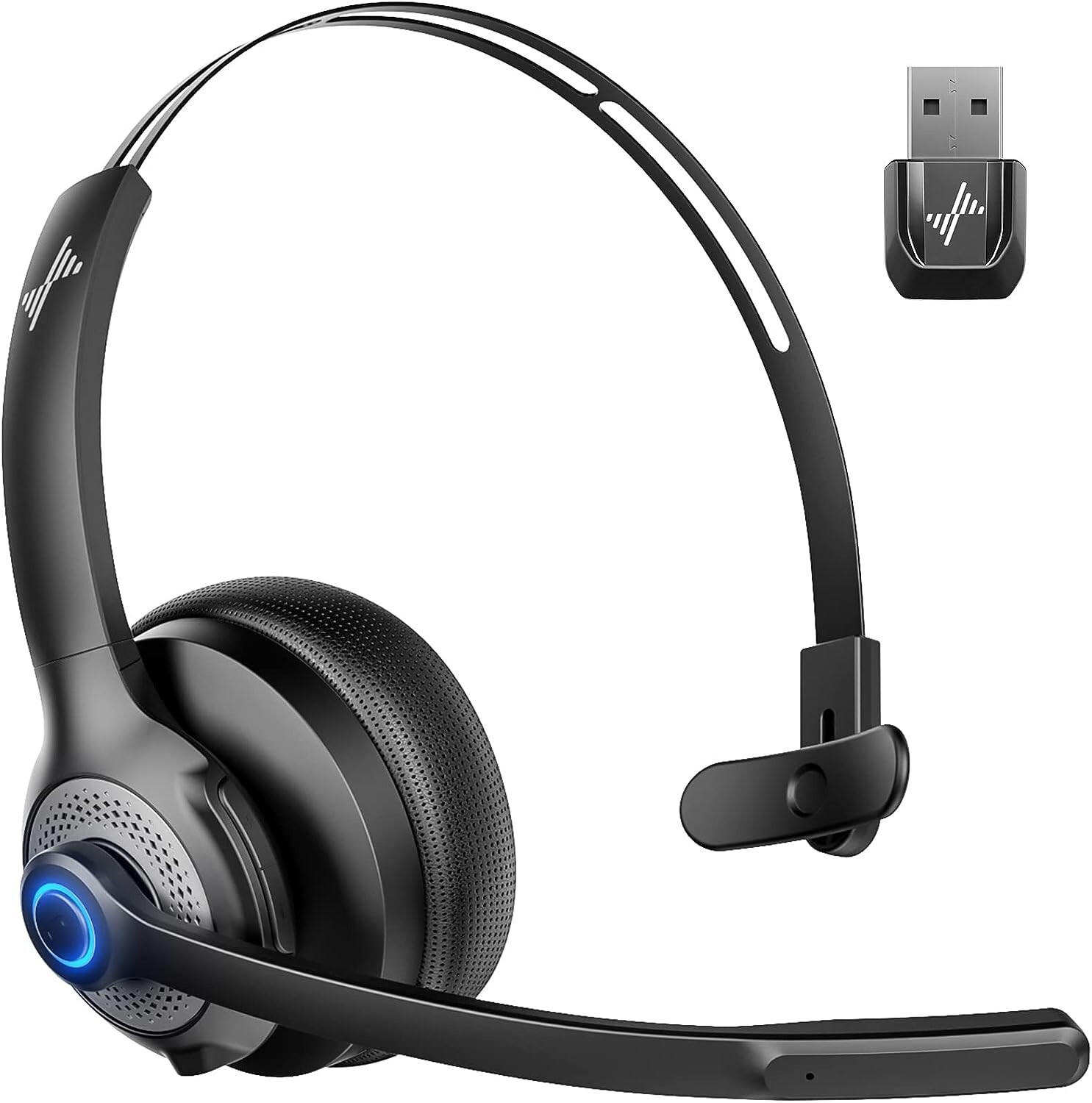 JIAMQISHI Wireless Headset with Microphone Bluetooth
