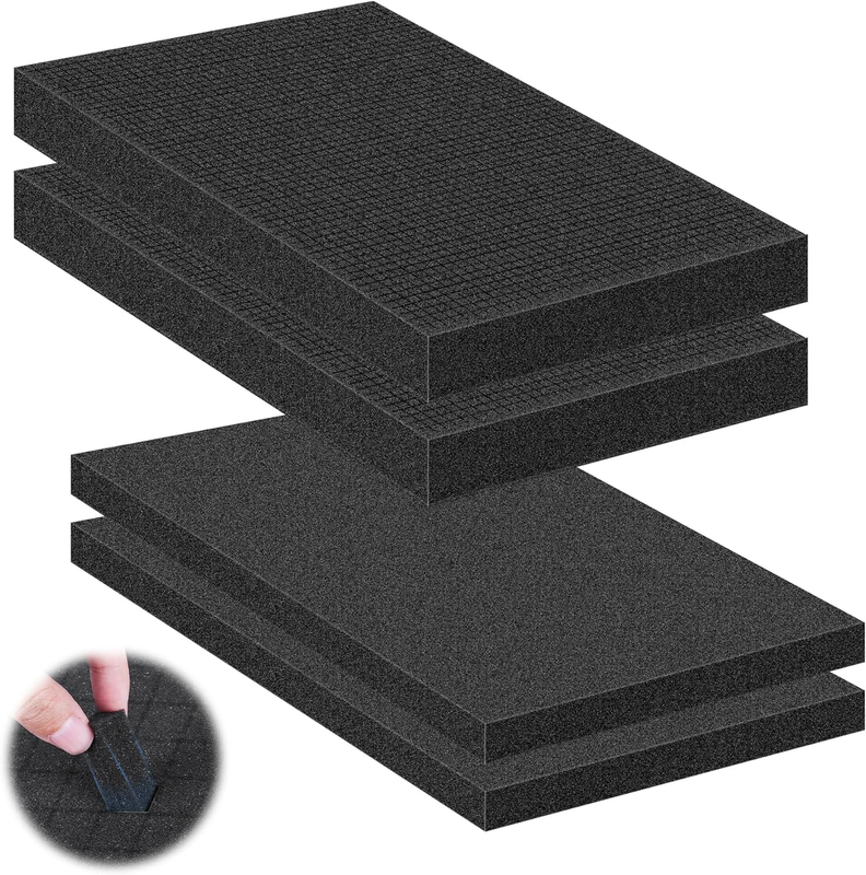 4 Pcs Pick and Pluck Foam Sheets 2 Size Polyurethane Pick Apart Foam Inserts Pad