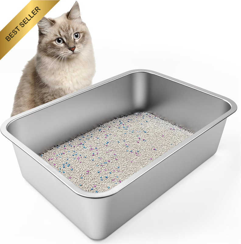 Stainless Steel Litter Box,19.5