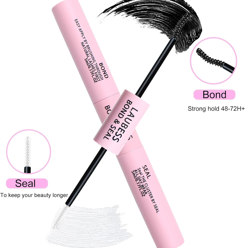 Lash Bond and Seal Eyelash Glue Lash Glue Waterproof Lash Cluster Glue  Eyelash