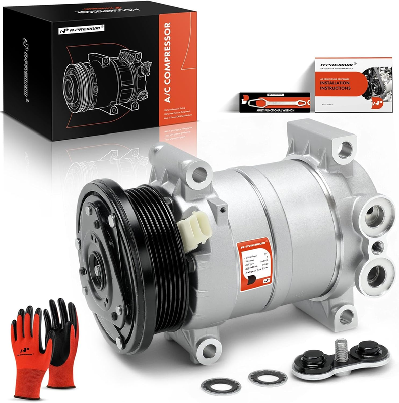 AC Compressor with Clutch for Chevy Express S10 C4500 C5500 Kodiak GMC Jimmy