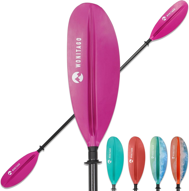 Paddle Premium Carbon Fiber Paddle With Reinforced Pp + Fiberglass Blade,