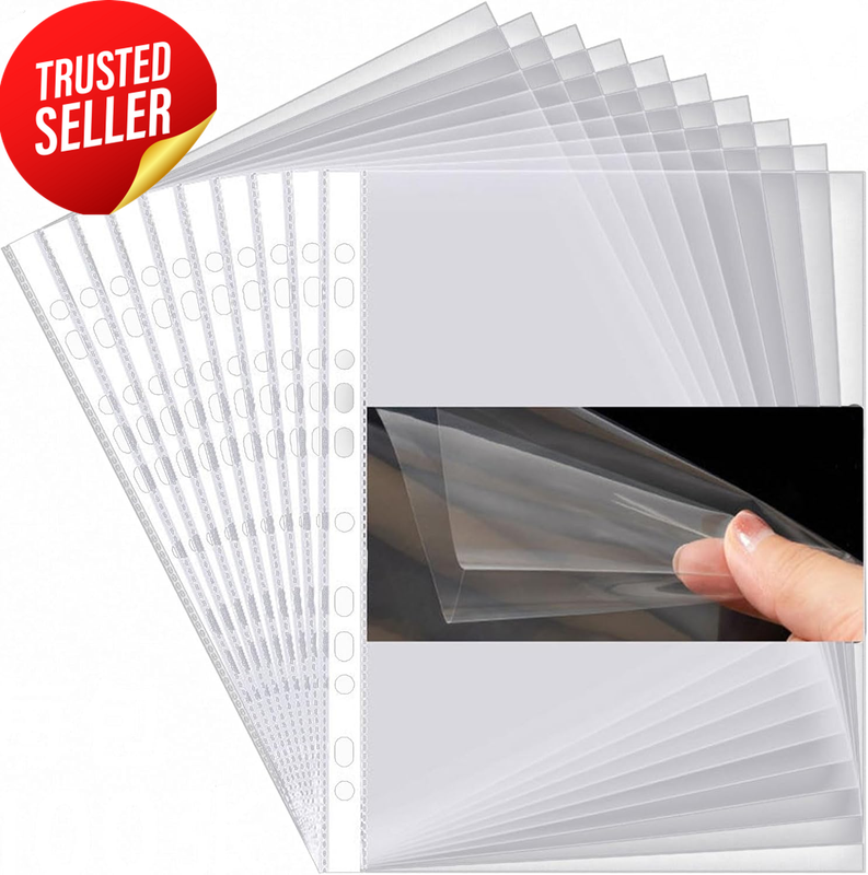 Sheet Protectors A4 Clear 100X 100 Pcs