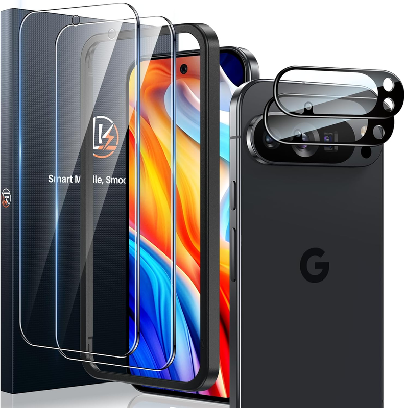 [2+2 Pack] 2 Pack Compatible for Google Pixel 10 Pro XL Tempered Glass Screen P