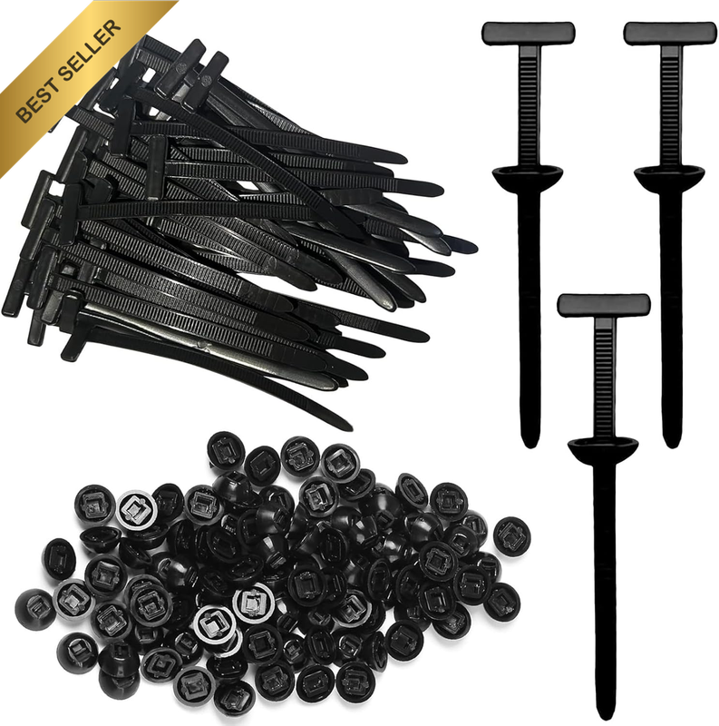 100 Pcs Nylon Universal Cable Tie Buckle, Self-Locking Nylon Zip Ties, Multipurp