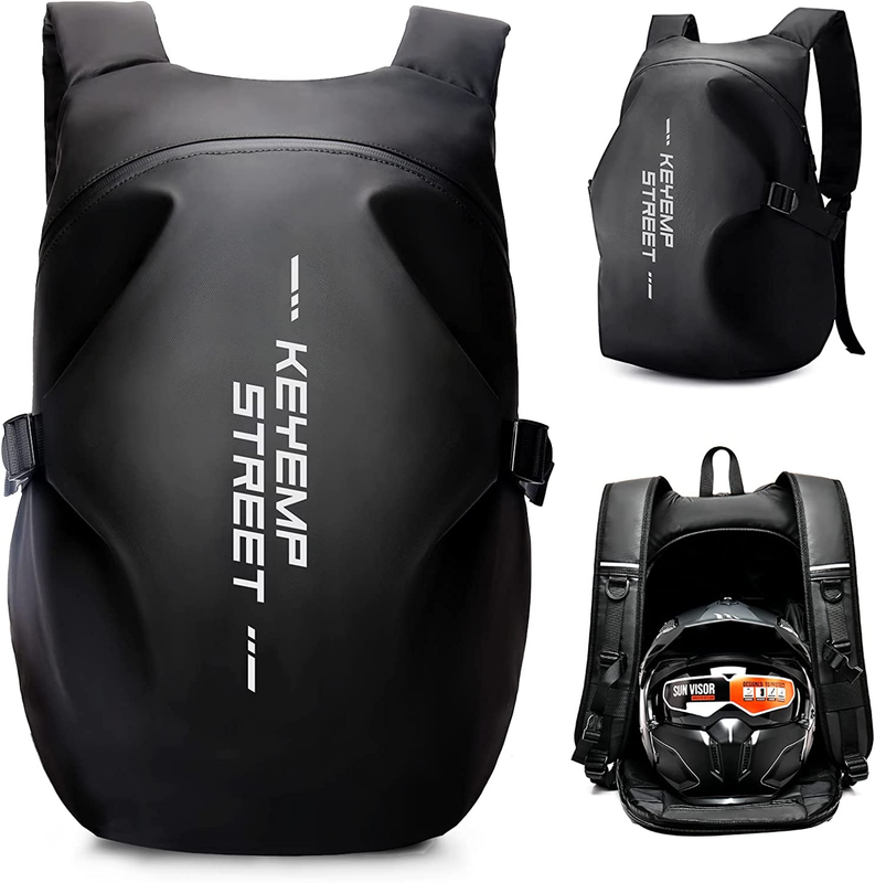 Waterproof Motorcycle Helmet Backpack for Men