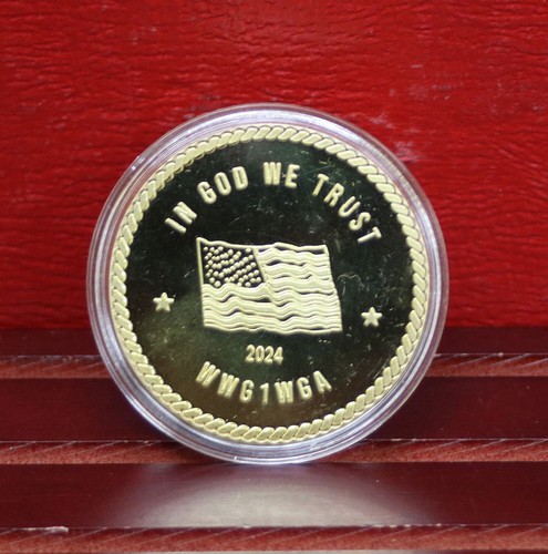 2024 In God We Trust  Donald Trump TRB Coin 1.75" Proof like Free Shipping #491