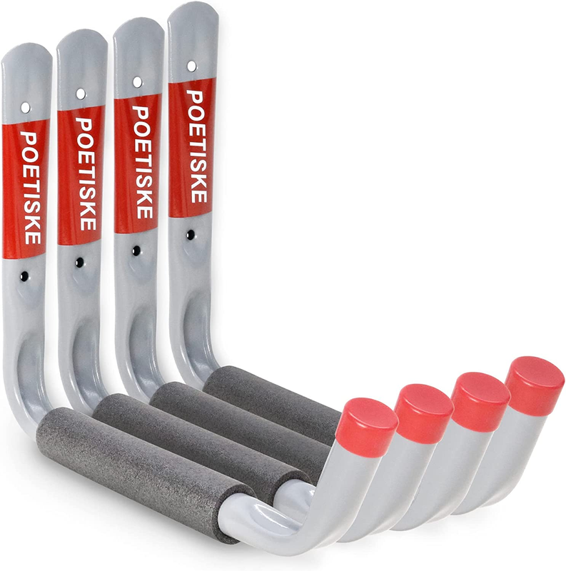 Unp POETISKE Utility Hooks Ladder Hooks with 9.8'' Jumbo Arm Garage Storage Orga
