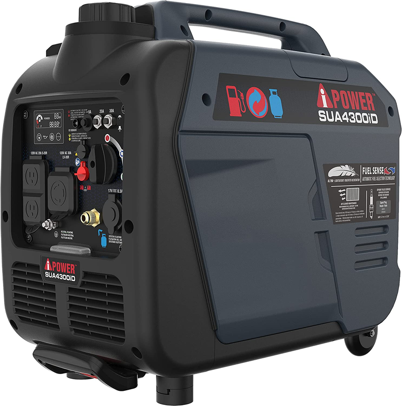 A-iPower 4,300-W Quiet Portable RV Ready Dual Fuel Inverter 