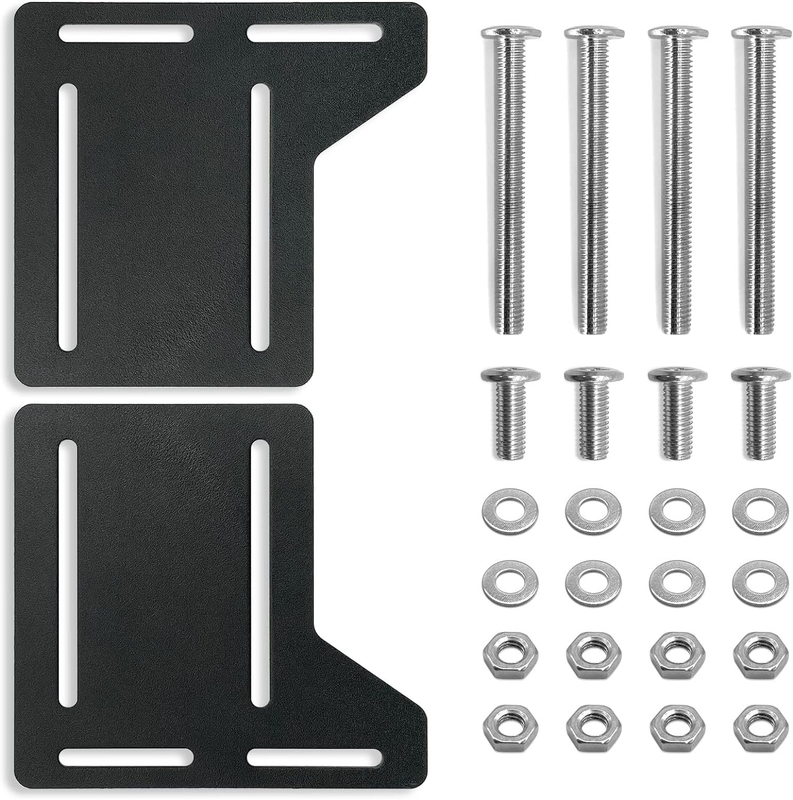 2Pcs Bed Frame Brackets Adapter for Headboard Extra, Heavy Duty Bed Modification