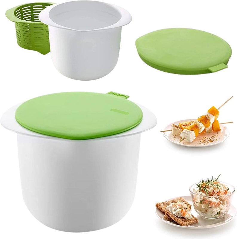 Cheese Maker Cheese Mould Set - Cheese Mold Press Kit DIY Strainer Easily Remove