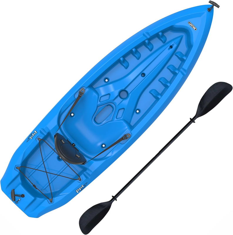 Kayak Lotus Sit-On-Top Kayak with Paddle Fishing Kayak Blue 250lb Capacity USA
