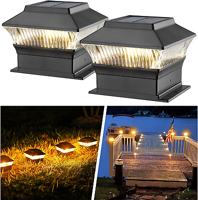 Solar Post Cap Lights 4X4 4X6 6X6 Fence Post Light Solar Powered