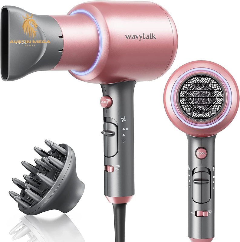 Blow Dryer With Diffuser And Concentrator For Curl