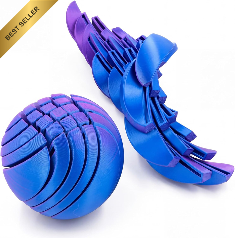 Slime Fidget Toy Ball– 3D Printed Sliding Ball for Focus, Stress & Anxiety Relie