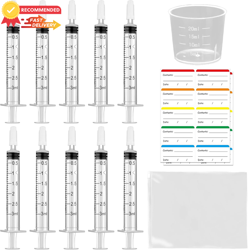 22 Pcs Colostrum Collector Kit, 10 Sterile Sealed Breast Milk Collector(3 ML) -