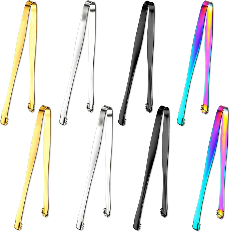 8 Pcs Egg Chalaza Removal Tool, Stainless Steel Kitchen Tongs for Cooking Food,