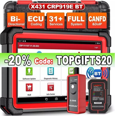 LAUNCH CRP919E BT PRO Elite Car Bidirectional Diagnostic Scanner Tool Key Coding