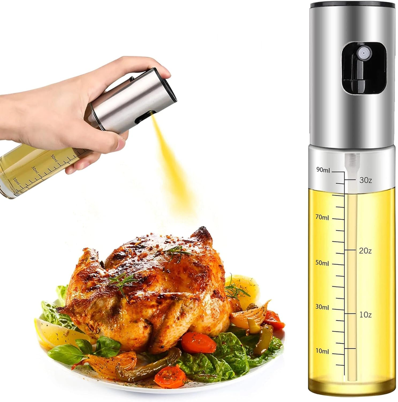 Glass Oil Sprayer for Cooking, Olive Oil Sprayer Bottle with Fine Mist Sprayer a