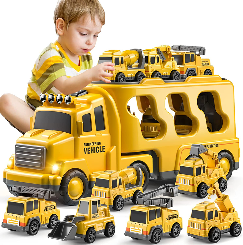 S For Toddlers 3-5 7-in-1 Friction Power Vehicle Toy
