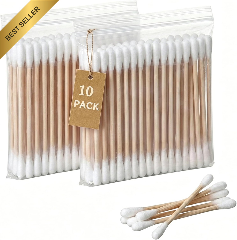 1000 Cotton Buds, Cotton Tips Cotton Swabs, Multipurpose Cotton Ear Buds for Per