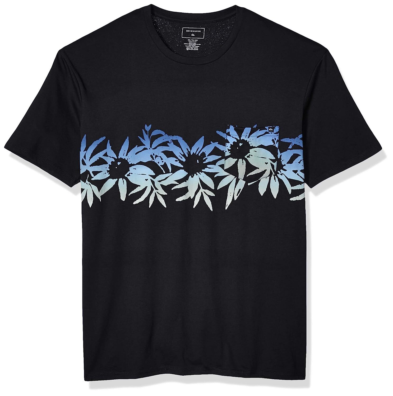 

Мужская футболка Quiksilver Choppa Weed с короткими рукавами и карманами — белый черный — размер L, Quiksilver Choppa Weed
