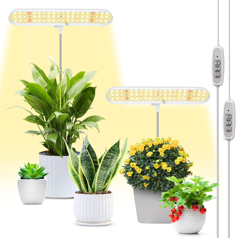 Grow Light, Full Spectrum LED Grow Lamp, Plant Lights for Indoor，Auto Timer 4/8/