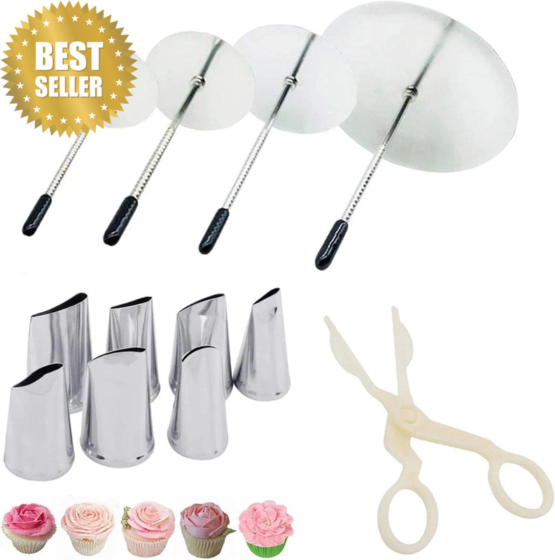 Versatile Cake Decorating Kit - Professional Cake Decorating Tools Set with Dura