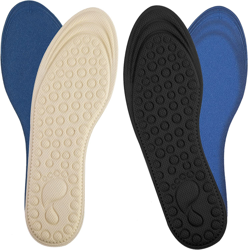 Arch Support Foot Pads 2 Pairs Memory Foam Plantar Fasciitis Shoe Insert