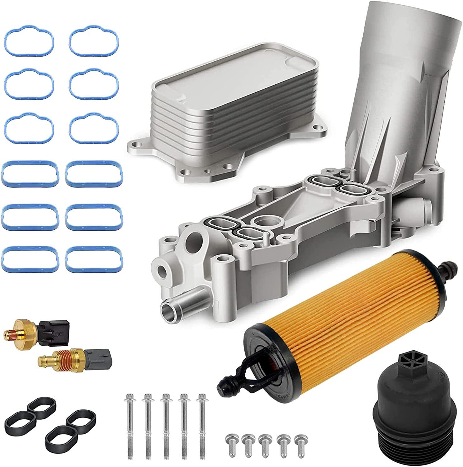 Aluminum Engine Oil Filter Housing Fits 2011-2016 Dodge Jeep Chrysler Ram3.6L