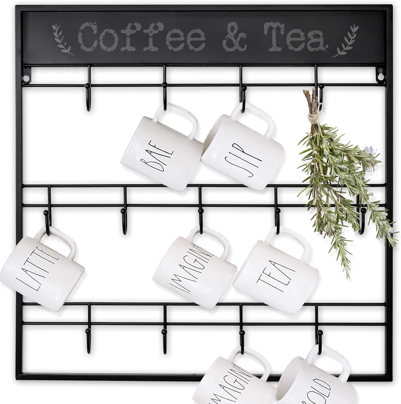 Coffee Bar Decor Mug Holder: 22
