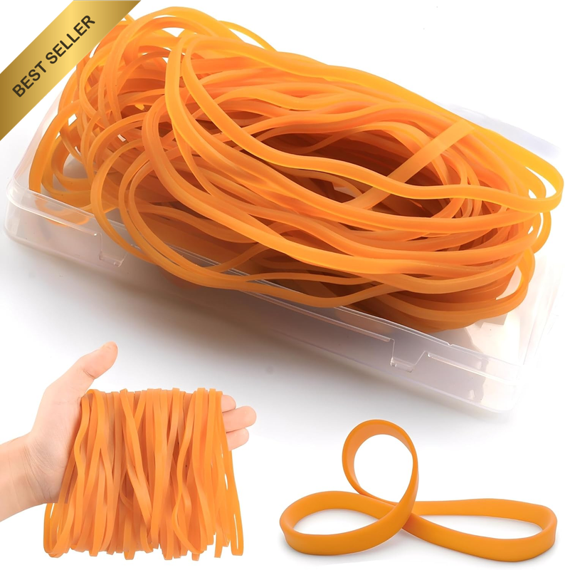 Large Rubber Bands Set, 50 Pieces Rubber Rings Made of Natural Rubber, 5 Mm Wide