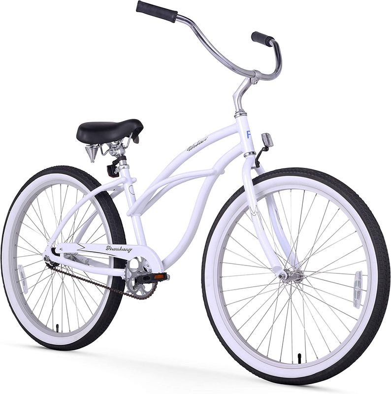 Urban Women'S Beach Cruiser Bike, Single Speed Bicycle, 26 I