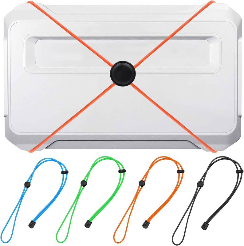4 Pcs Thickened Fishing Graph Cover Straps, Adjustable Fish Finder Bungee for Se