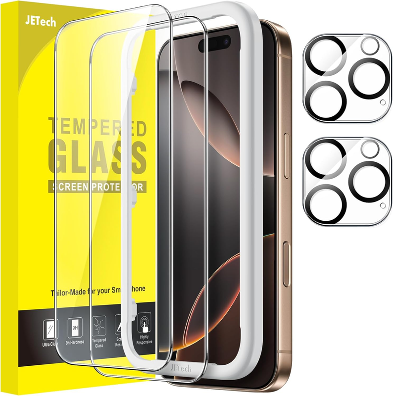 Screen Protector for iPhone 16 Pro Max 6.9-Inch with Camera Lens Protector, Easy