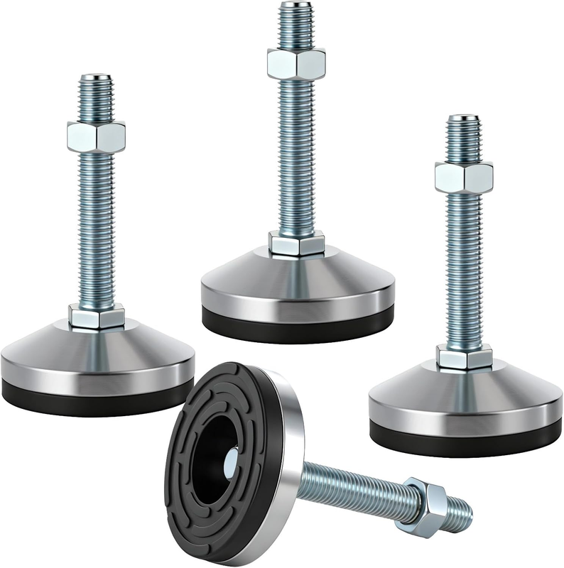 Leveling Feet M16 Thread for Workbench Machine Anti-Vibration Rubber Base Load