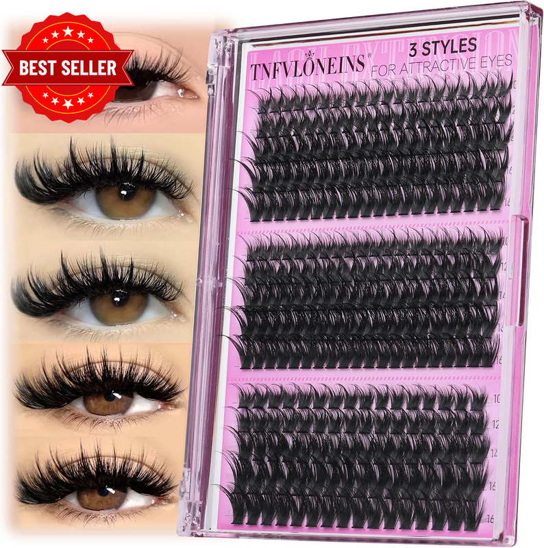 Lash Clusters Wispy Eyelash Clusters Spiky Individual Lashes Clusters D Volume C