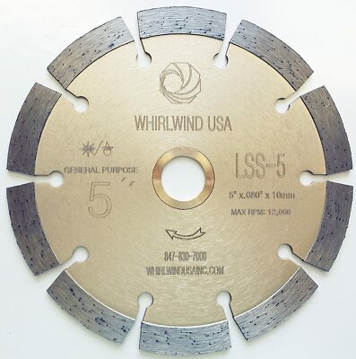 5'' Diamond Saw Blade Dry or Wet for Concrete Stone granite Brick Masonry